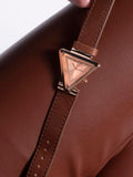 Buy Shop Guess Fame Quartz Rose Gold Dial Brown Leather Strap Watch For Women - GW0548L2 USA Online