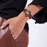 Buy Shop Guess Fame Quartz Rose Gold Dial Brown Leather Strap Watch For Women - GW0548L2 USA Online