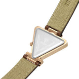 Buy Shop Guess Fame Quartz Rose Gold Dial Brown Leather Strap Watch For Women - GW0548L2 USA Online
