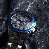 Buy Shop Guess Flagship Multifunction Chronograph Grey Dial Grey Steel Strap Watch for Men - W0601G1 USA Online