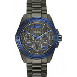 Buy Shop Guess Flagship Multifunction Chronograph Grey Dial Grey Steel Strap Watch for Men - W0601G1 USA Online