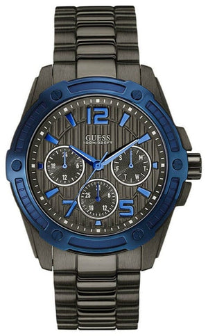 Buy Shop Guess Flagship Multifunction Chronograph Grey Dial Grey Steel Strap Watch for Men - W0601G1 USA Online