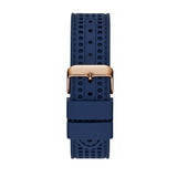 Buy Shop Guess Fleet Blue Dial Blue Rubber Strap Watch for Men - W0971G3 USA Online