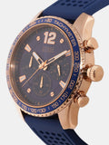 Buy Shop Guess Fleet Blue Dial Blue Rubber Strap Watch for Men - W0971G3 USA Online
