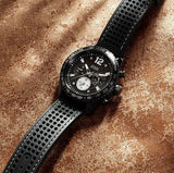 Buy Shop Guess Fleet Chronograph Black Dial Black Rubber Strap Watch for Men - W0971G1 USA Online