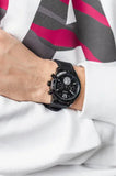 Buy Shop Guess Fleet Chronograph Black Dial Black Rubber Strap Watch for Men - W0971G1 USA Online