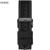 Buy Shop Guess Fleet Chronograph Black Dial Black Rubber Strap Watch for Men - W0971G1 USA Online
