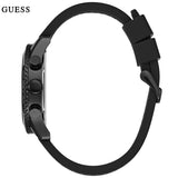 Buy Shop Guess Fleet Chronograph Black Dial Black Rubber Strap Watch for Men - W0971G1 USA Online
