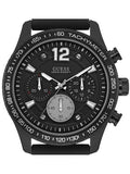 Buy Shop Guess Fleet Chronograph Black Dial Black Rubber Strap Watch for Men - W0971G1 USA Online