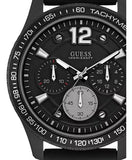 Buy Shop Guess Fleet Chronograph Black Dial Black Rubber Strap Watch for Men - W0971G1 USA Online
