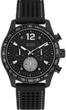 Buy Shop Guess Fleet Chronograph Black Dial Black Rubber Strap Watch for Men - W0971G1 USA Online