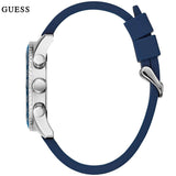 Buy Shop Guess Fleet Chronograph Black Dial Blue Rubber Strap Watch for Men - W0971G2 USA Online