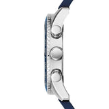 Buy Shop Guess Fleet Chronograph Black Dial Blue Rubber Strap Watch for Men - W0971G2 USA Online