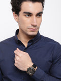 Buy Shop Guess Force Analog Black Dial Black Leather Strap Watch For Men - W0674G6 USA Online