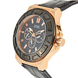 Buy Shop Guess Force Analog Black Dial Black Leather Strap Watch For Men - W0674G6 USA Online