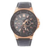 Buy Shop Guess Force Analog Black Dial Black Leather Strap Watch For Men - W0674G6 USA Online