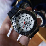 Buy Shop Guess Force Analog Quartz White Dial Black Rubber Strap Watch For Men - W0674G3 USA Online
