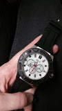 Buy Shop Guess Force Analog Quartz White Dial Black Rubber Strap Watch For Men - W0674G3 USA Online