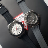 Buy Shop Guess Force Analog Quartz White Dial Black Rubber Strap Watch For Men - W0674G3 USA Online