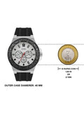 Buy Shop Guess Force Analog Quartz White Dial Black Rubber Strap Watch For Men - W0674G3 USA Online