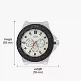Buy Shop Guess Force Analog Quartz White Dial Black Rubber Strap Watch For Men - W0674G3 USA Online