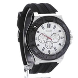 Buy Shop Guess Force Analog Quartz White Dial Black Rubber Strap Watch For Men - W0674G3 USA Online