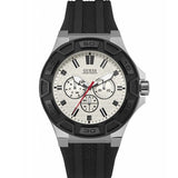 Buy Shop Guess Force Analog Quartz White Dial Black Rubber Strap Watch For Men - W0674G3 USA Online