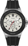 Buy Shop Guess Force Analog Quartz White Dial Black Rubber Strap Watch For Men - W0674G3 USA Online