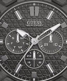 Guess Force Grey Dial Grey Rubber Strap Watch For Men - W0674G8