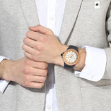 Buy Shop Guess Force Multi Function White Dial Blue Leather Strap Watch For Men - W0674G7 USA Online