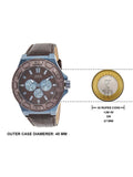 Buy Shop Guess Force Quartz Brown Dial Brown Leather Strap Watch For Men - W0674G5 USA Online