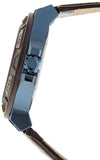 Buy Shop Guess Force Quartz Brown Dial Brown Leather Strap Watch For Men - W0674G5 USA Online