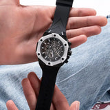 Buy Shop Guess Formula Chronograph Black Dial Black Silicone Strap Watch For Men - GW0579G1 USA Online