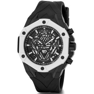 Buy Shop Guess Formula Chronograph Black Dial Black Silicone Strap Watch For Men - GW0579G1 USA Online