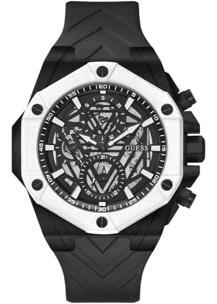 Buy Shop Guess Formula Chronograph Black Dial Black Silicone Strap Watch For Men - GW0579G1 USA Online
