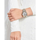 Buy Shop Guess Frontier Chronograph Crystals Gold Dial Two Tone Steel Strap Watch For Women - W1156L5 USA Online