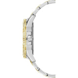 Buy Shop Guess Frontier Chronograph Crystals Gold Dial Two Tone Steel Strap Watch For Women - W1156L5 USA Online