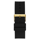 Buy Shop Guess Frontier Crystals Black Dial Black Silicone Strap Watch For Men - W1132G1 USA Online