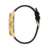 Buy Shop Guess Frontier Crystals Black Dial Black Silicone Strap Watch For Men - W1132G1 USA Online