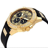Buy Shop Guess Frontier Crystals Black Dial Black Silicone Strap Watch For Men - W1132G1 USA Online