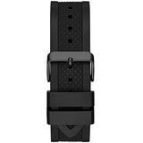 Buy Shop Guess Frontier Crystals Black Dial Black Silicone Strap Watch For Men - W1132G3 USA Online