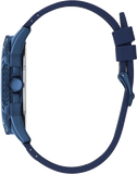 Buy Shop Guess Frontier Crystals Blue Dial Blue Silicon Strap Watch For Men - W1132G4 USA Online