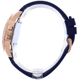 Buy Shop Guess Frontier DIamonds Gold Dial Blue Rubber Strap Watch For Women - W1160L3 USA Online