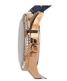 Buy Shop Guess Frontier DIamonds Gold Dial Blue Rubber Strap Watch For Women - W1160L3 USA Online