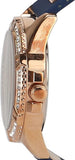 Buy Shop Guess Frontier DIamonds Gold Dial Blue Rubber Strap Watch For Women - W1160L3 USA Online