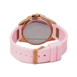 Buy Shop Guess Frontier Diamonds Rose Gold Dial Pink Rubber Strap Watch For Women - W1160L5 USA Online