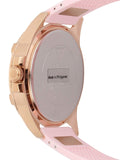 Buy Shop Guess Frontier Diamonds Rose Gold Dial Pink Rubber Strap Watch For Women - W1160L5 USA Online