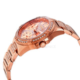 Buy Shop Guess Frontier Diamonds Rose Gold Dial Rose Gold Steel Strap Watch For Women - W1156L3 USA Online