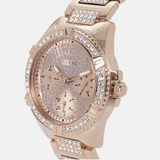 Buy Shop Guess Frontier Diamonds Rose Gold Dial Rose Gold Steel Strap Watch For Women - W1156L3 USA Online