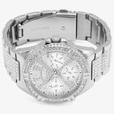 Buy Shop Guess Frontier Diamonds Silver Dial Silver Steel Strap Watch For Women - W1156L1 USA Online